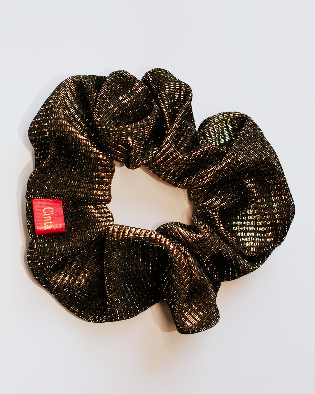 Scrunchie Brillo Dorado